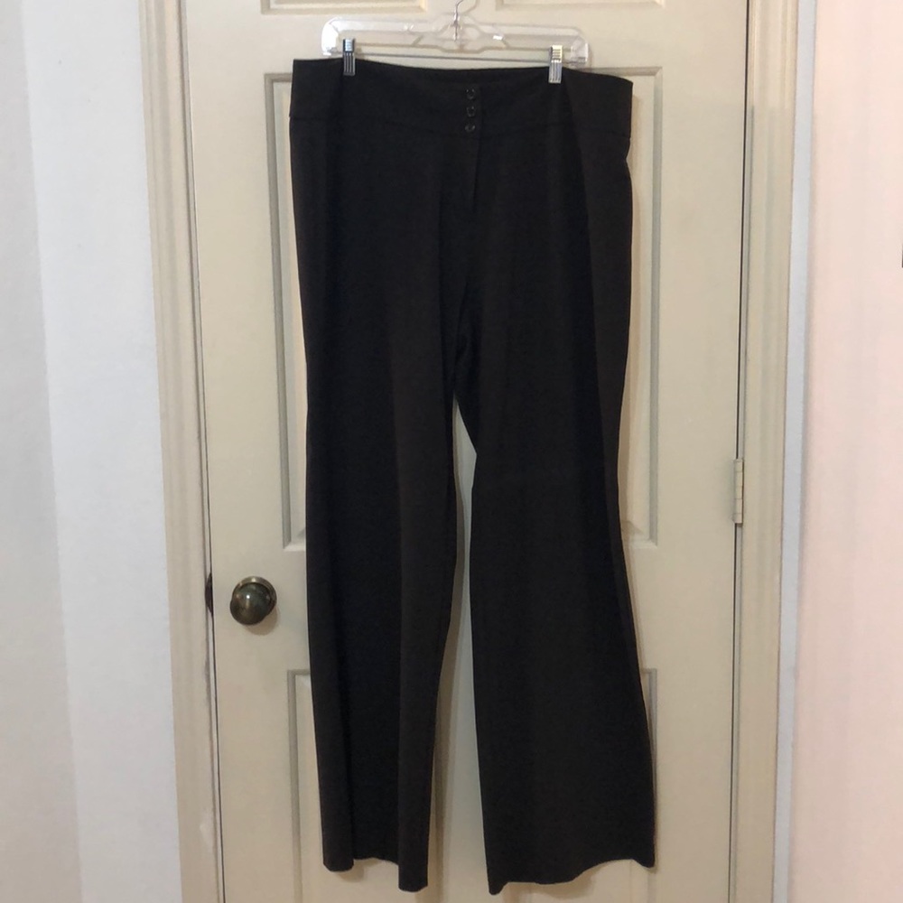Style & Co LONG Espresso 3-Button WideLeg Trousers
